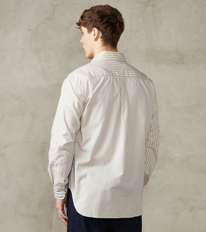Baggy Fit Crazy Shirt - Organic Cotton Oxford Cloth - Blue