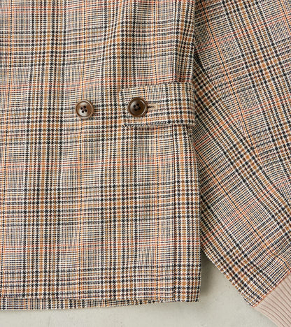 Harrington Jacket - Smoky Plaid Cotton Twill Cloth - Glenplaid
