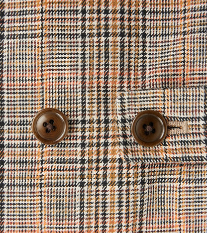 Harrington Jacket - Smoky Plaid Cotton Twill Cloth - Glenplaid