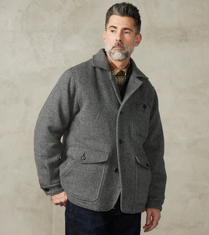 ts(s) Bird Watching Jacket - Herringbone Wool Double Cloth - Gray