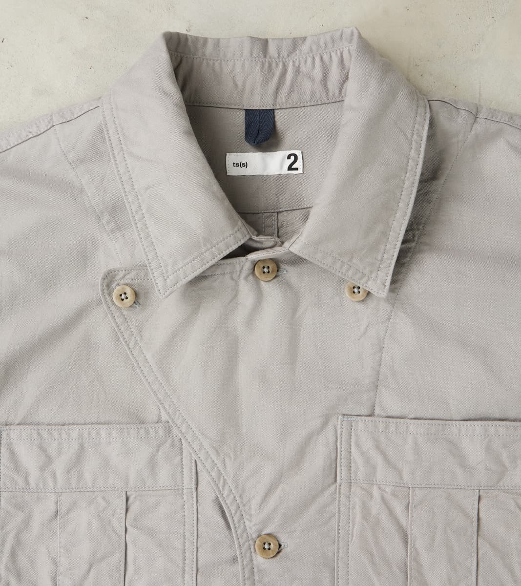 Military Shirt Jacket - Smokey Oxford Broadcloth - Gray