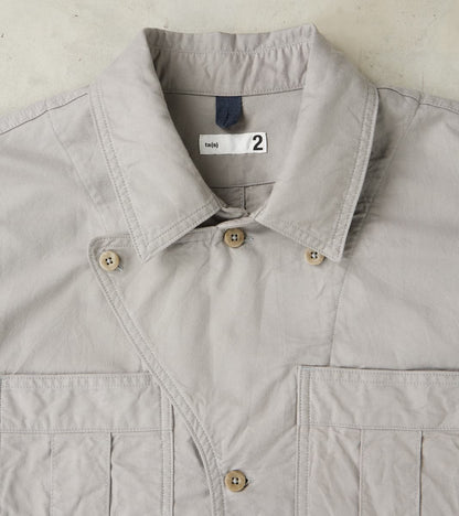 Military Shirt Jacket - Smokey Oxford Broadcloth - Gray