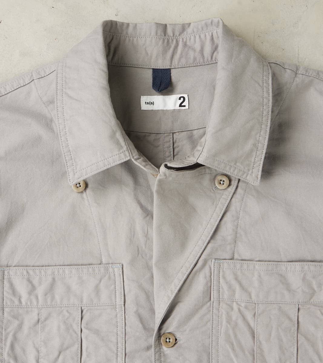 Military Shirt Jacket - Smokey Oxford Broadcloth - Gray