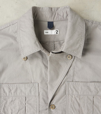 Military Shirt Jacket - Smokey Oxford Broadcloth - Gray