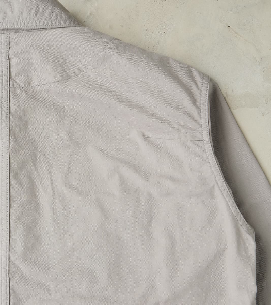 Military Shirt Jacket - Smokey Oxford Broadcloth - Gray