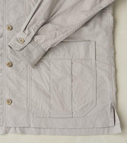 Military Shirt Jacket - Smokey Oxford Broadcloth - Gray