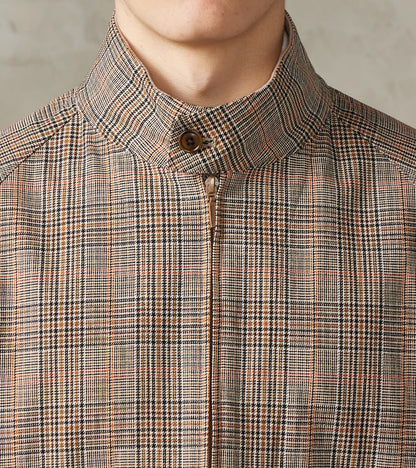 Harrington Jacket - Smoky Plaid Cotton Twill Cloth - Glenplaid