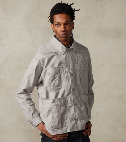 Military Shirt Jacket - Smokey Oxford Broadcloth - Gray