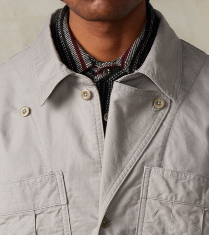 Military Shirt Jacket - Smokey Oxford Broadcloth - Gray