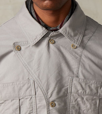 Military Shirt Jacket - Smokey Oxford Broadcloth - Gray