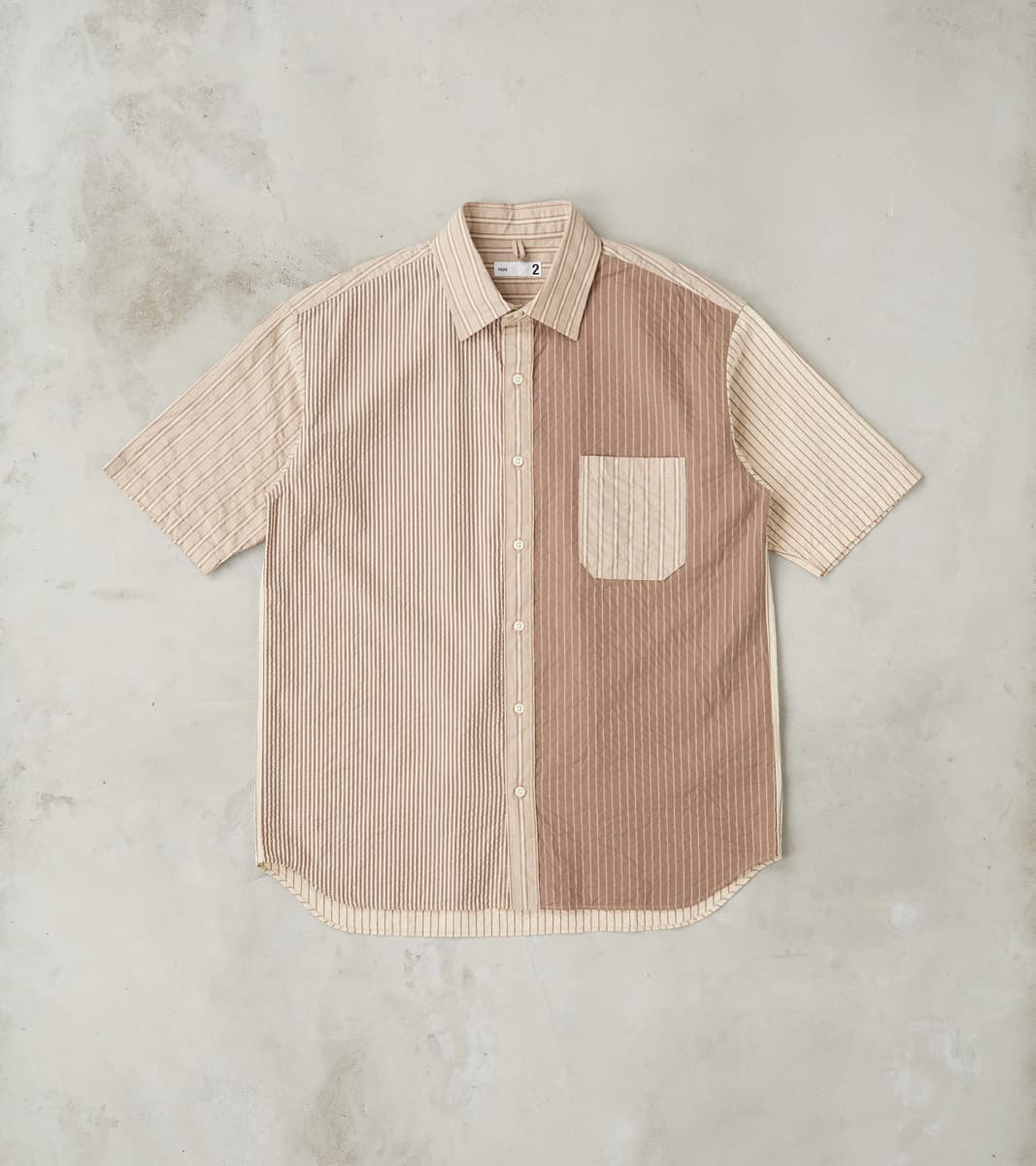 ts(s) Baggy Fit Short Sleeve Crazy Shirt - Organic Cotton Seersucker C…