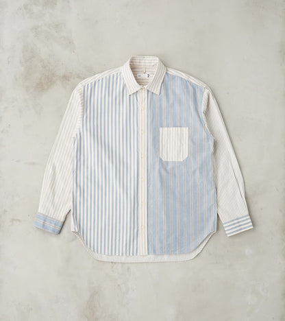 ts(s) Baggy Fit Crazy Shirt - Organic Cotton Oxford Cloth - Blue