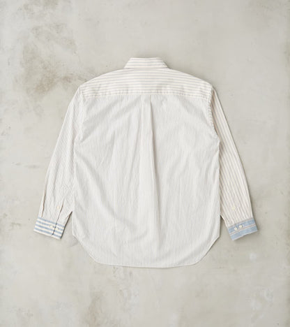 Baggy Fit Crazy Shirt - Organic Cotton Oxford Cloth - Blue