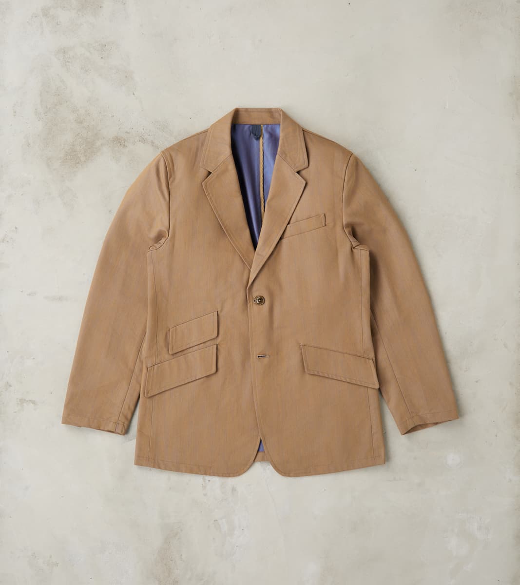 ts(s) Single Breasted 2-Button Jacket - Cotton Recycled Polyester Twil…