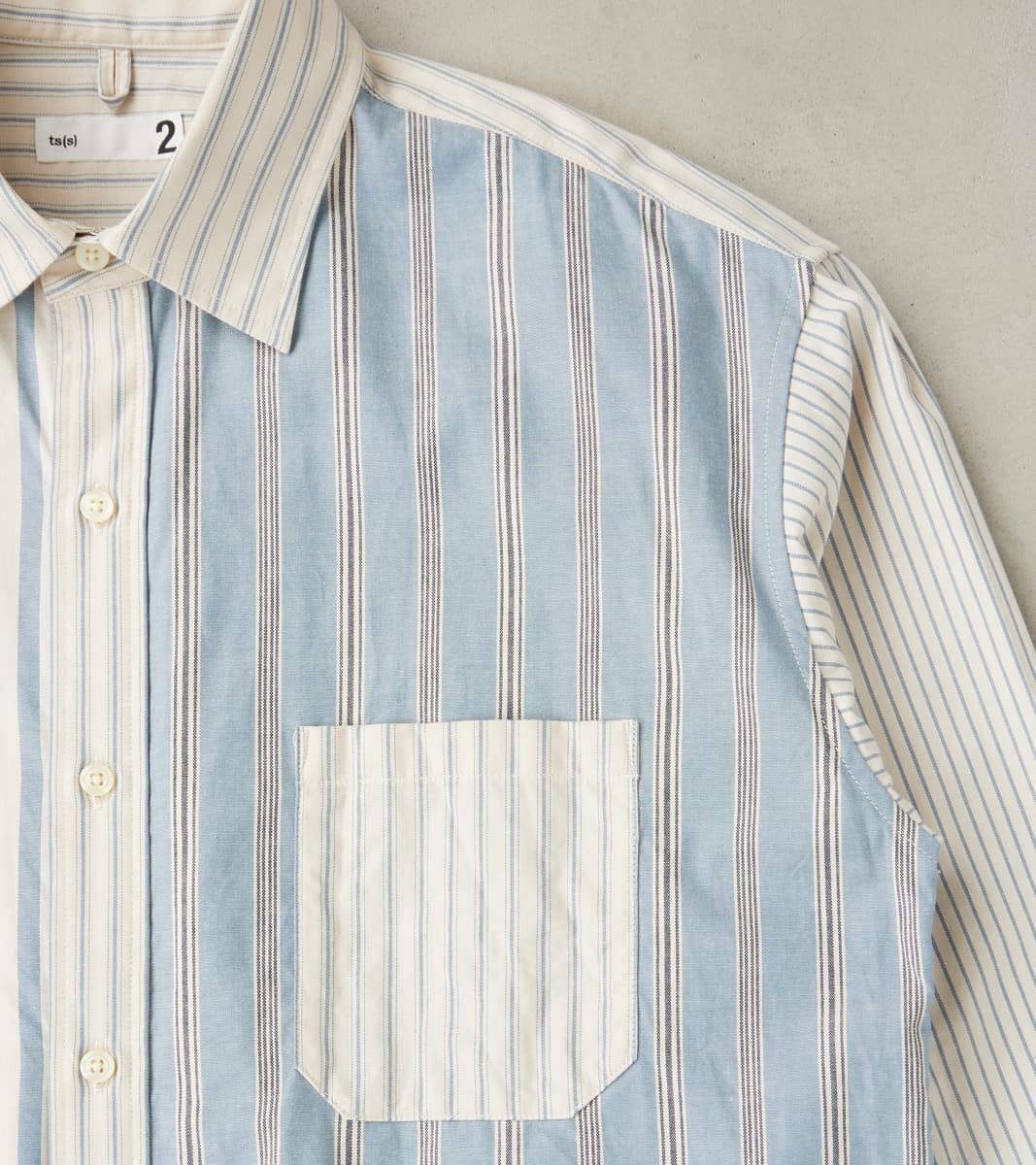 Baggy Fit Crazy Shirt - Organic Cotton Oxford Cloth - Blue
