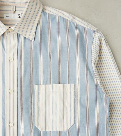Baggy Fit Crazy Shirt - Organic Cotton Oxford Cloth - Blue