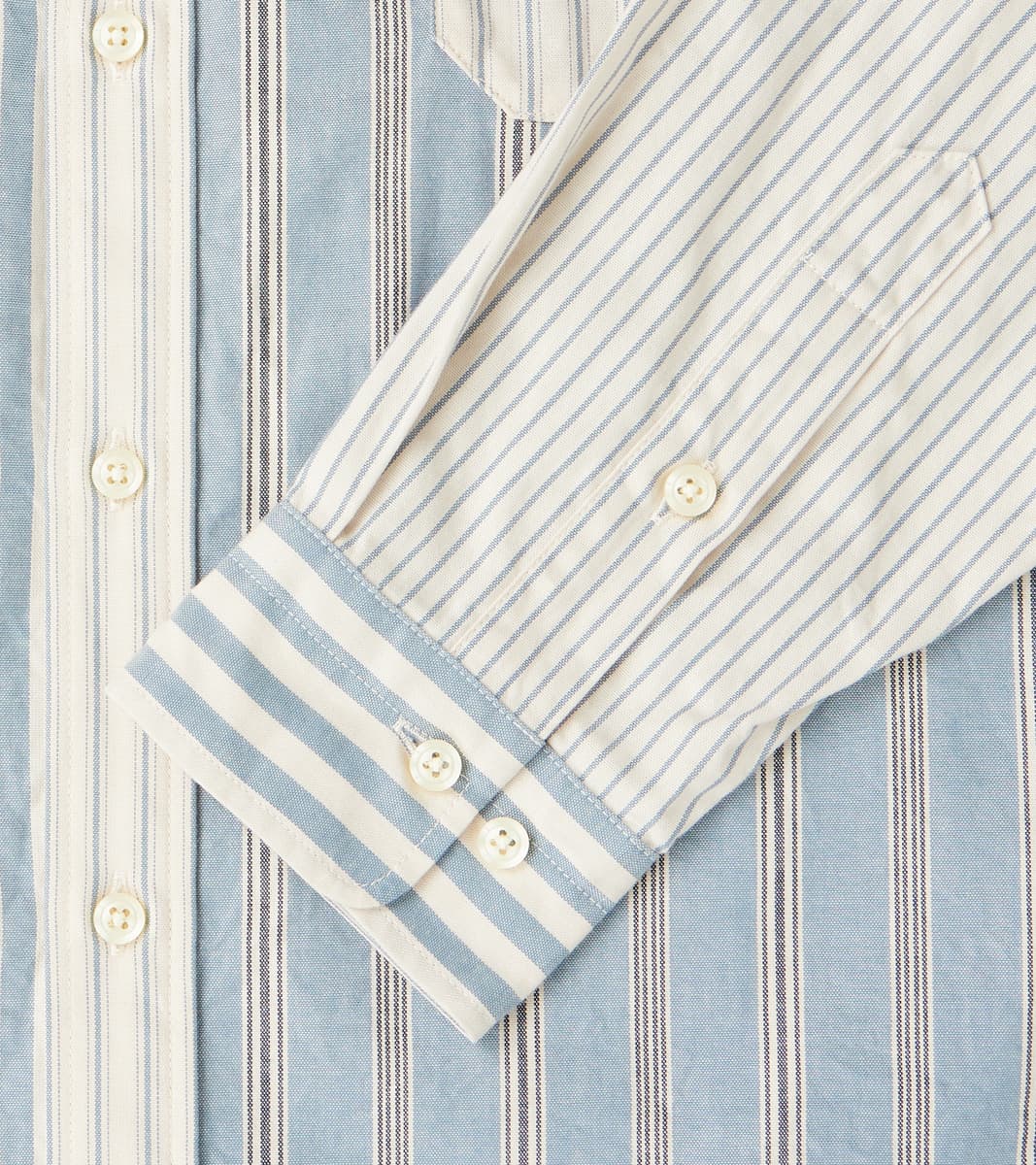 Baggy Fit Crazy Shirt - Organic Cotton Oxford Cloth - Blue