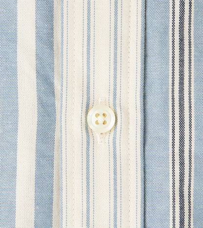 Baggy Fit Crazy Shirt - Organic Cotton Oxford Cloth - Blue