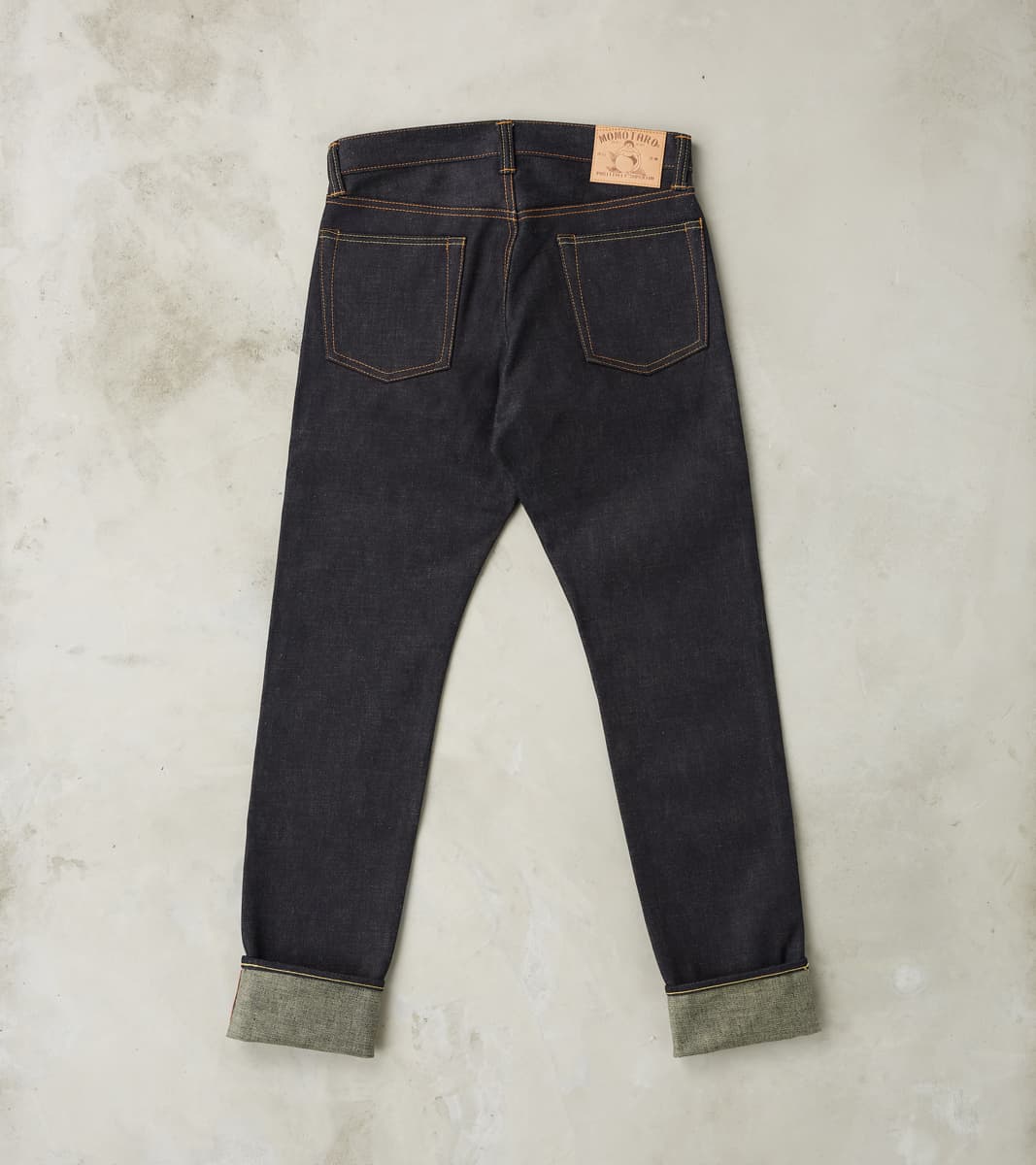 0405-BE - High Tapered - 18oz Indigo x Beige